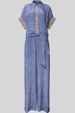 Lollys Laundry Jumpsuit aus Viskose mit Bindegürtel Modell 
