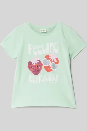 QS by s.Oliver Regular Fit T-Shirt aus reiner Baumwolle in , Größe 104