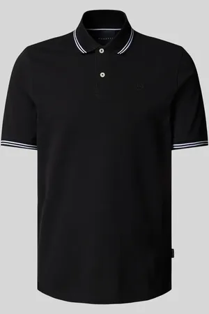 Bugatti Regular Fit Poloshirt mit Label-Detail in , Größe L