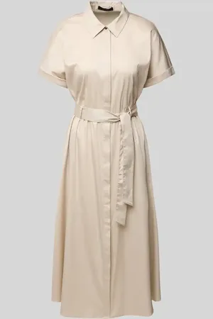 Comma, Hemdblusenkleid mit Bindegürtel in , Größe 34