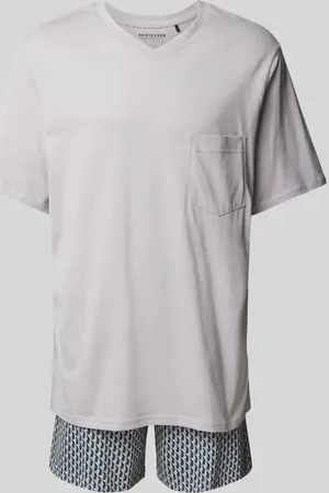 Schiesser Pyjama mit V-Ausschnitt in , Größe 48