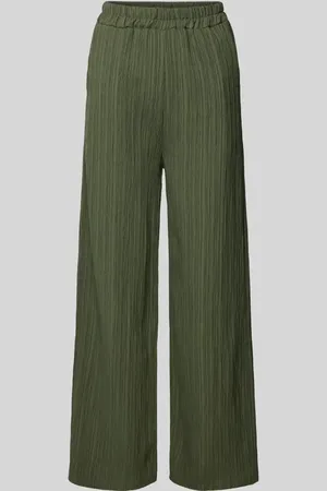 Zabaione Wide Leg Stoffhose mit Strukturmuster Modell 