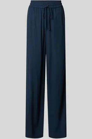 SELECTED High Waist Hose aus Viskose-Leinen-Mix Modell 