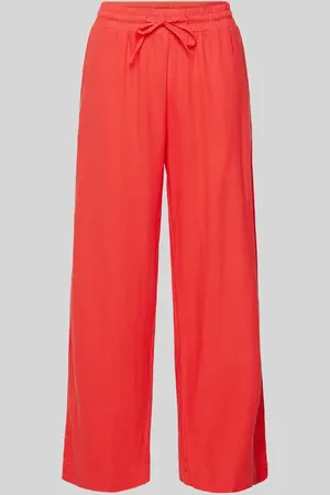 Freequent Straight Leg Leinenhose mit Eingrifftaschen Modell 