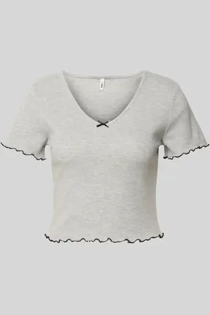 ONLY Slim Fit T-Shirt aus Baumwoll-Mix Modell 