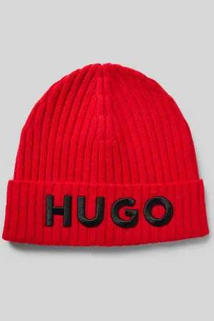 HUGO BOSS Beanie mit Label-Detail in , Größe 1