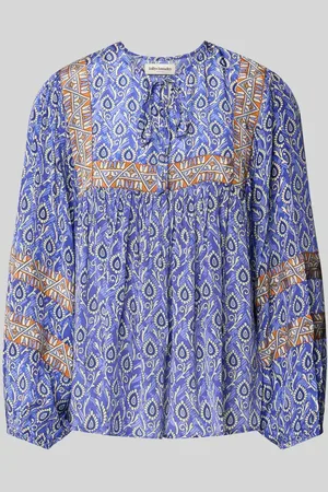 Lollys Laundry Relaxed Fit Bluse aus Viskose mit Schnürung Modell 