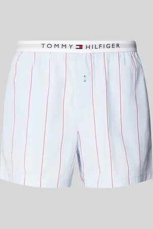 Tommy Hilfiger Regular Fit Pyjama Shorts mit elastischem Label-Bund in , Größe XS