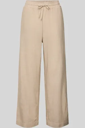 Freequent Straight Leg Leinenhose mit Eingrifftaschen Modell 