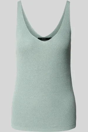 VERO MODA Regular Fit Tank Top in Strickoptik Modell 