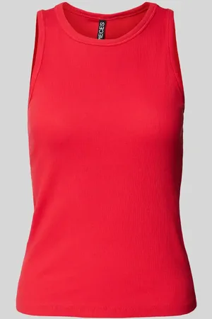 Pieces® Regular Fit Tank Top in Rippoptik Modell 