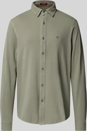 Superdry Freizeithemd mit Label-Stitching in , Größe L