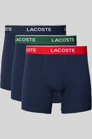 Lacoste Boxershorts mit elastischem Label-Bund im 3er-Pack in , Größe L