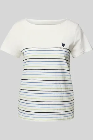 TOM TAILOR Regular Fit T-Shirt aus reiner Baumwolle in , Größe L