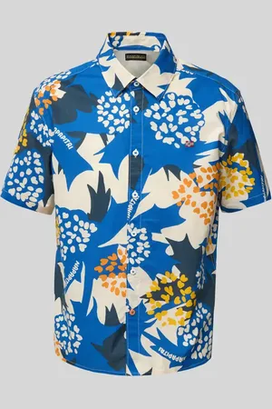 Napapijri Slim Fit Freizeithemd mit Logo-Stitching in , Größe L