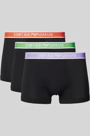 Emporio Armani Trunks mit elastischem Label-Bund im 3er-Pack in , Größe L