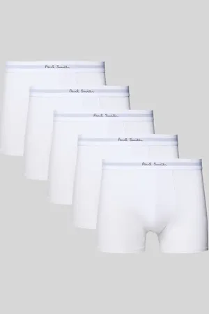 Paul Smith Trunks mit elastischem Label-Bund im 5er-Pack in , Größe L