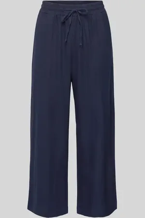 Freequent Wide Leg Leinenculotte mit Tunnelzug Modell 