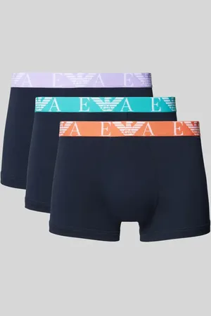 Emporio Armani Trunks mit elastischem Label-Bund im 3er-Pack in , Größe L