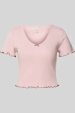ONLY Slim Fit T-Shirt aus Baumwoll-Mix Modell 