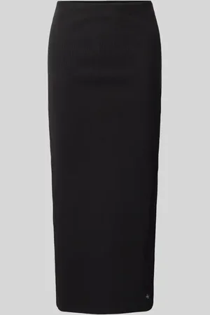 Calvin Klein Midirock mit Label-Detail in , Größe L