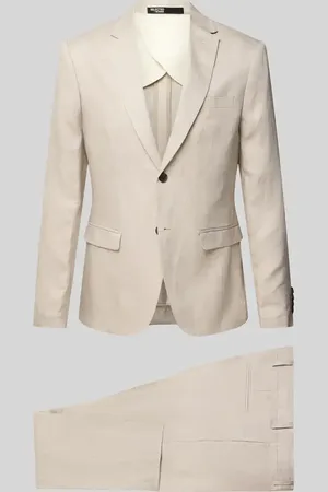 SELECTED Slim Fit Anzug mit feinem Strukturmuster Modell 