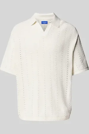 JACK & JONES Relaxed Fit Poloshirt mit Lochmuster Modell 