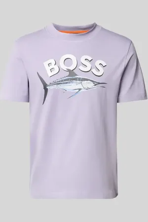 HUGO BOSS T-Shirt mit Label-Print Modell 