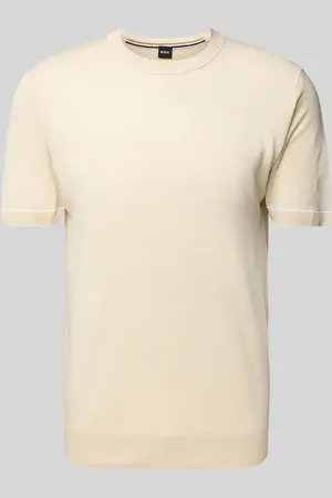 HUGO BOSS T-Shirt aus Leinen-Viskose-Mix Modell 
