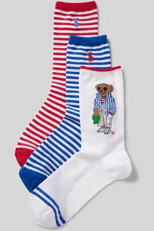 Ralph Lauren Socken mit Label-Print im 3er-Pack in , Größe 36-41