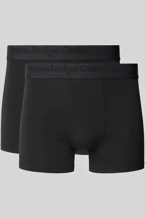 Knowledge Cotton Apparal Boxershorts mit elastischem Logo-Bund im 2er-Pack in , Größe L