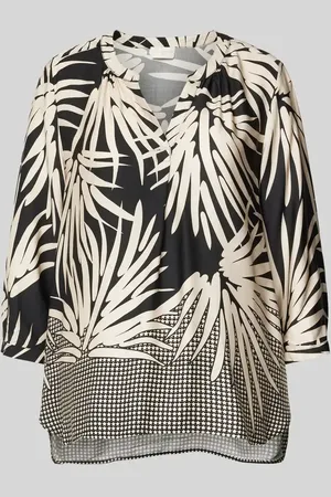 Milano Relaxed Fit Bluse mit Tunikakragen in , Größe 36