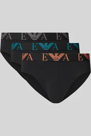 Emporio Armani Slip mit elastischem Label-Bund im 3er-Pack in , Größe L