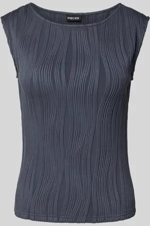 Pieces® Slim Fit Top mit Strukturmuster Modell 