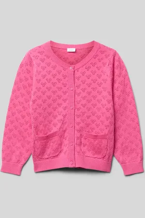 NAME IT Regular Fit Strickjacke mit Lochstickerei Modell 