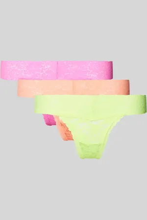 Guess String mit Ausbrenner-Effekt im 3er-Pack in , Größe L