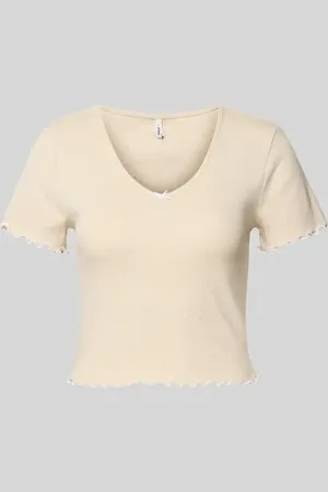 ONLY Slim Fit T-Shirt aus Baumwoll-Mix Modell 