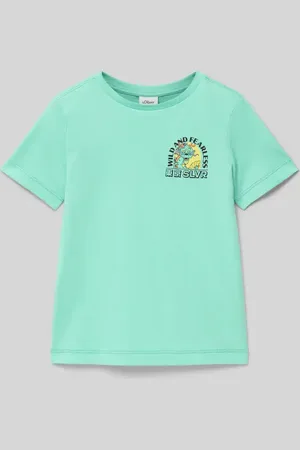 QS by s.Oliver Regular Fit T-Shirt aus reiner Baumwolle in , Größe 116