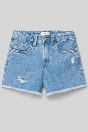 MANGO Regular Fit Jeansshorts im 5-Pocket-Design Modell 