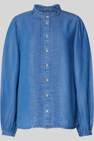 B YOUNG Regular Fit Jeansbluse mit Stehkragen Modell 