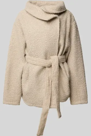 Gina Tricot Mantel mit Bindegürtel in , Größe L