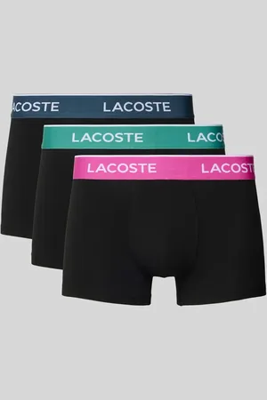 Lacoste Trunks mit elastischem Label-Bund im 3er-Pack in , Größe L
