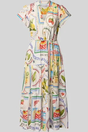 Forever New Leinencocktailkleid mit Tunikakragen Modell 