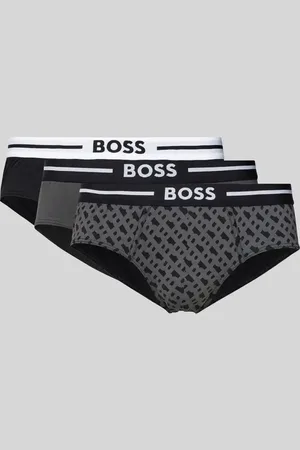 HUGO BOSS Slip mit elastischem Logo-Bund im 3er-Pack in , Größe L