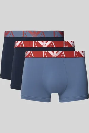 Emporio Armani Trunks mit elastischem Label-Bund im 3er-Pack in , Größe L