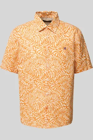 Napapijri Slim Fit Freizeithemd mit Logo-Stitching in , Größe L