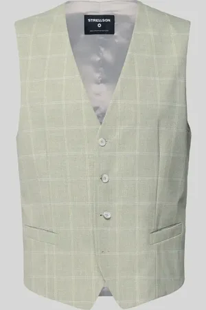 Strellson Slim Fit Anzugweste mit Knopfleiste in , Größe 48