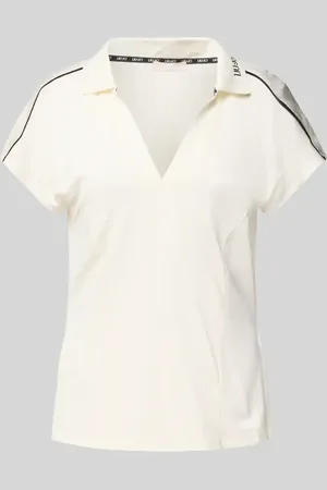 Liu Jo Regular Fit Poloshirt mit Label-Schriftzug in , Größe L