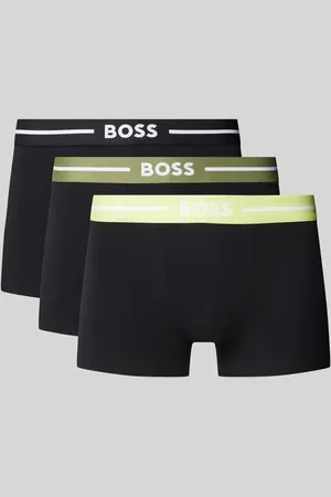 HUGO BOSS Trunks mit elastischem Label-Bund im 3er-Pack in , Größe L
