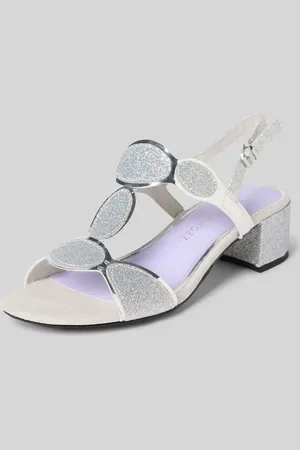 Marco Tozzi Sandalette im Metallic-Look mit Blockabsatz in , Größe 36